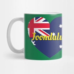 Joondalup WA Australia Australian Flag Heart Mug